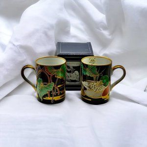 Fitz & Floyd "Mallard Pond" FF339 Japan Fine Porcelain Mugs Set of 3-8 oz. mugs-